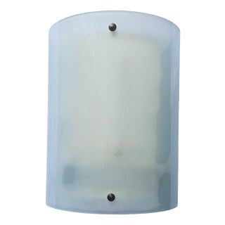 Large Mid-Century Glass Wall Lamp, 1970s For Sale