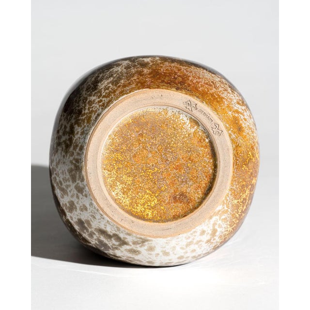 Ceramic Sculptural Crystalline Metallic Glazed Studio Ceramic Vase by Richard Uhlemeyer, Germany, 1970s For Sale - Image 7 of 8