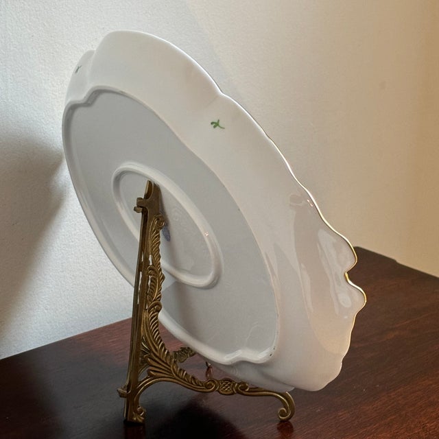 Herend Blue Garland Porcelain Ribbon Tray For Sale - Image 10 of 12