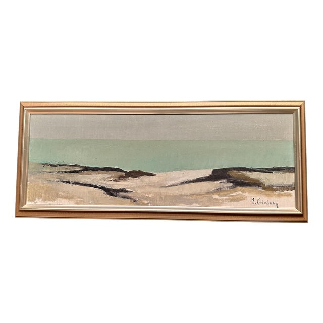 Eric Cederberg, Coastal Landscape, 1950s, Oil on Canvas, Framed For Sale