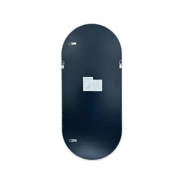 Osman Glossy Chalk Wall Mirror For Sale - Image 10 of 11