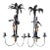 Vintage Large Tole Monkey Palm Tree Sconces - a Pair For Sale