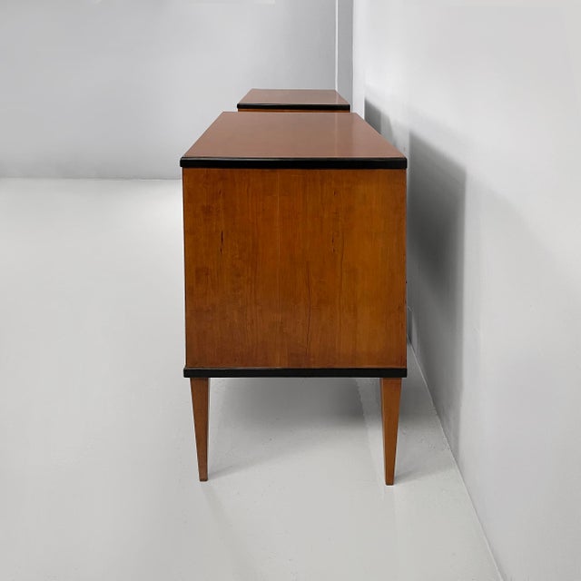 1930s German Biedermeier Style Chests of Drawers in Wood with Black Edges, 1930s, Set of 2 For Sale - Image 5 of 13