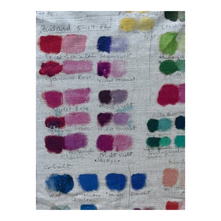 John Derian "Mixed Tones Canvas" Linen Fabric 2.3 Yards For Sale