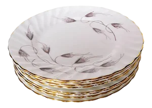 Vintage Foley Bone English China Bread Plates S/8