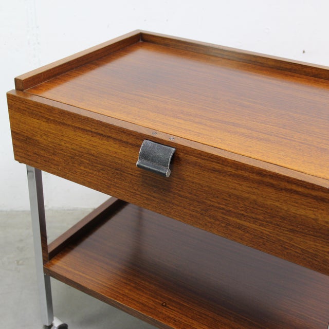 Brown Mid-Century Side Table, 1960s For Sale - Image 8 of 9