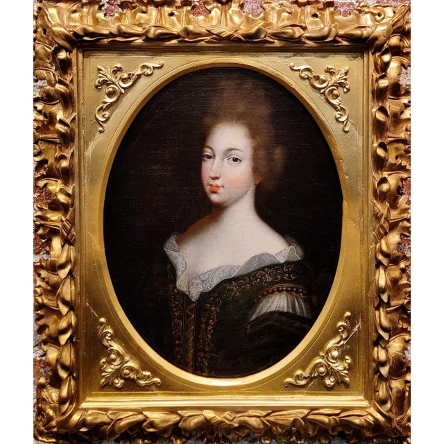 17th Century Portrait of a Aristocratic Woman - Oil Painting For Sale - Image 11 of 11