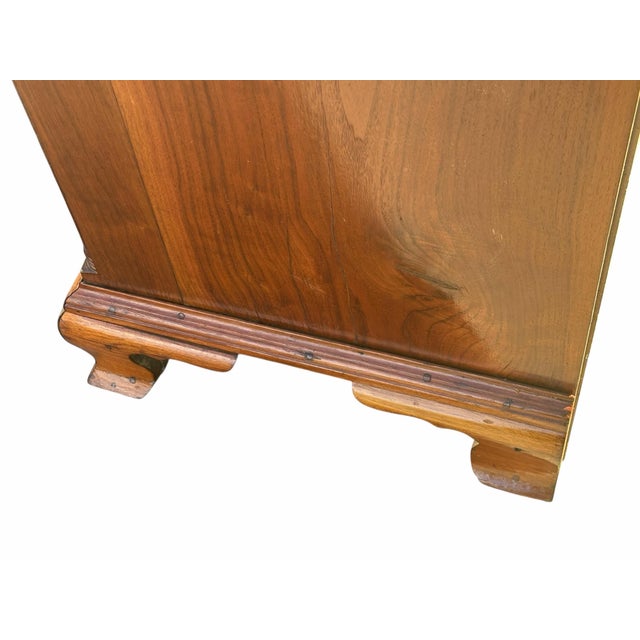Antique Chippendale Delaware Valley Figured Walnut Gentlemen's Chest of Drawers For Sale - Image 12 of 12