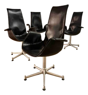 Mid-Century FK6725 Tulip Chair by Preben Fabricius & Jorgen Kastholm for Kill International 1960s, Set of 4