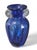 Vintage Hand Blown Art Glass Cobalt Blue Neoclassical Form Vase For Sale - Image 9 of 9