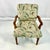 This is a lovely open armed Side Chair with Acanthus Leaf Upholstery. Please note, the leaves appear a green shade in...