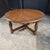 Early 20th Century English Round Oak Carved Edge Turned Leg Stretcher Base Coffee Table For Sale - Image 9 of 16