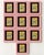 Vintage Italian Peyo Smurfette 23K Gold Leaf Framed Miniatures, Set of 10** A wonderfully playful and unusual set of 10...