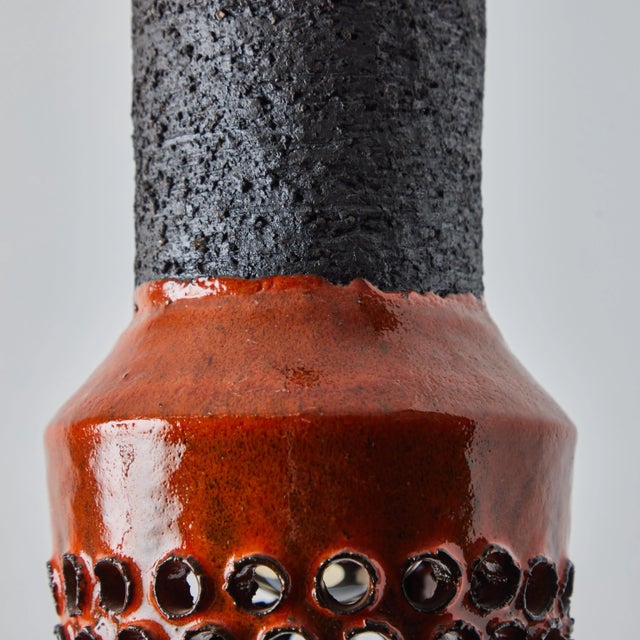 1950s Aldo Londi Ceramic Bitossi Pendant Lamp for Italian Raymor For Sale - Image 9 of 12