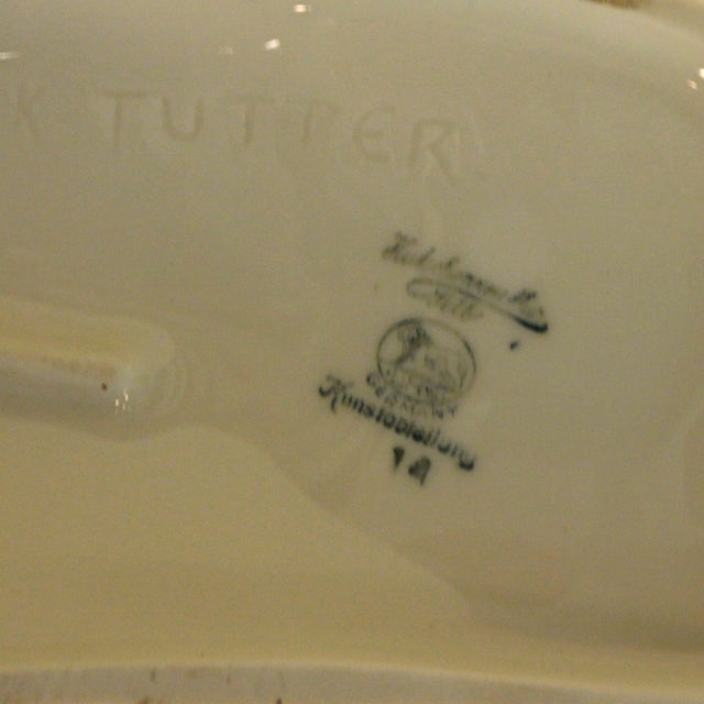 Large Art Deco Hutschenreuther Running Borzois Figurine by Karl Tutter For Sale - Image 9 of 9