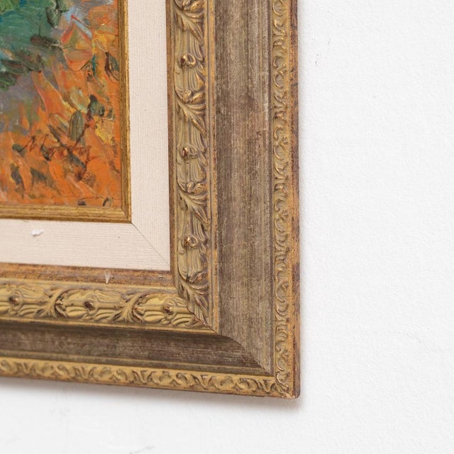 After Vincent Van Gogh, Landscape, 1970, Oil Painting, Framed For Sale - Image 11 of 13