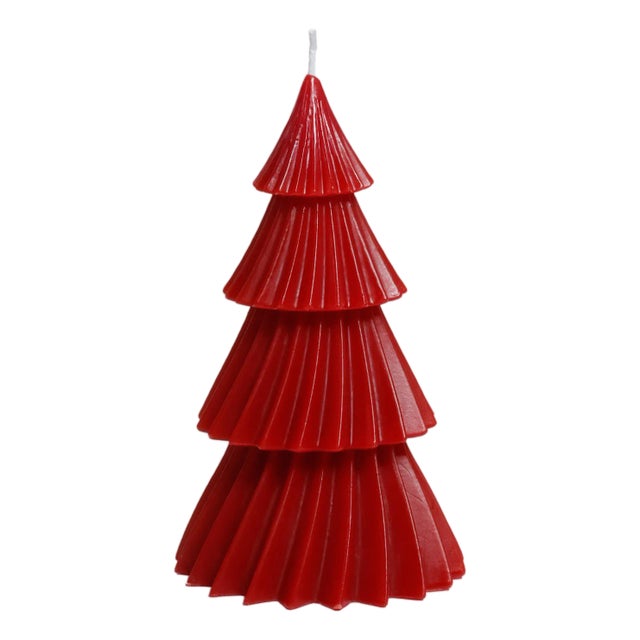Twinkle Tree Holiday Candles, Set of 6, Red For Sale