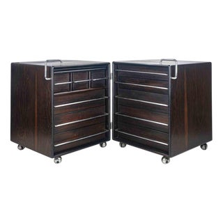 Chest of Drawers or Dressing Table Modules by Fabio Lenci for Bernini, 1970s, Set of 2 For Sale