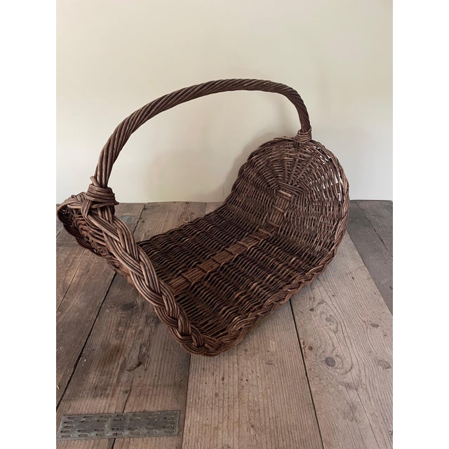 Vintage Log Basket, 1920s For Sale - Image 4 of 8