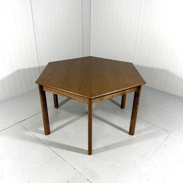 Extendable Hexagon Dining Table, 1970s For Sale - Image 4 of 18