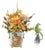 Faux Floral Offers Sunshine in a French Antique Vase For Sale