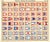 Original sailing lithograph featuring the flags of American yacht owners from a 1930s guide to yachts and their owners....