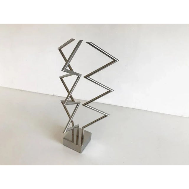 Yaacov Agam, 3 X 3 Interplay Kinetic Sculpture, 1970, Silver Plated Metal For Sale - Image 9 of 12