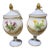 Pair of Vintage Botanical Opaline Glass Candle Jars With Lids – Antique Flames Soy Candles For Sale