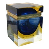 Mid 20th Century Mandruzzato Designed Murano Glass Box For Sale