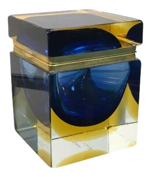 Mid 20th Century Mandruzzato Designed Murano Glass Box