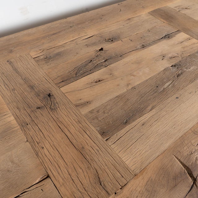 Early 21st Century Large Bleached French Oak Dining Table For Sale - Image 5 of 13