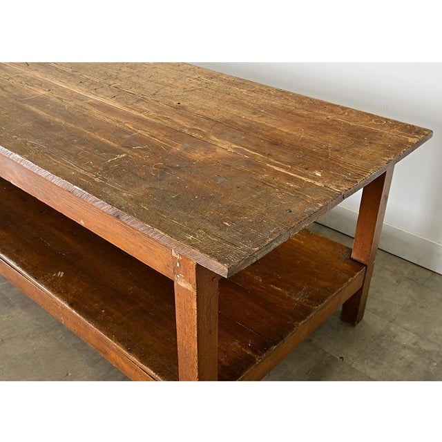 Wood French 18th Century Drapery Table/Island For Sale - Image 7 of 12