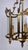 Mid-Century Modern Spanish Brass and Glass 3-Light Chandelier, 1950s For Sale - Image 3 of 11