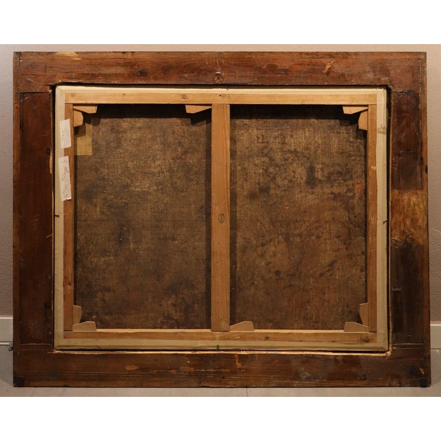 Workshop of Paul Bril, Landscape with Mary Magdalene, 1640, Oil on Canvas For Sale - Image 15 of 16