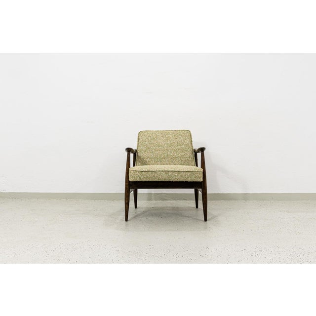 Green Mid-Century GFM 87 Armchair by Juliusz Kędziorek for GFM, Poland, 1960s For Sale - Image 8 of 16