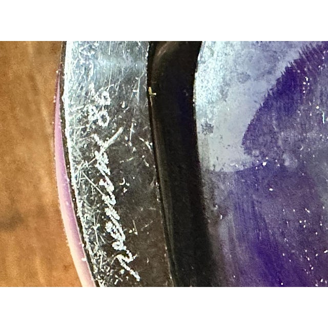 Venini Blue Opaline Glass Vase from Venini, 1986 For Sale - Image 4 of 15