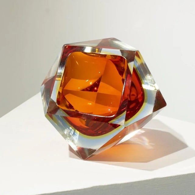 Small Red Hand-Crafted Murano Vase attributed to Flavio Poli, Italy, 1970s For Sale - Image 6 of 9