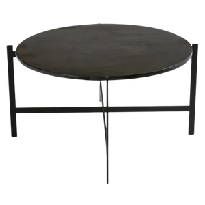 Large Black Slate Deck Table by OxDenmarq
