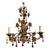 Vintage Italian Murano Glass Floral Chandelier For Sale