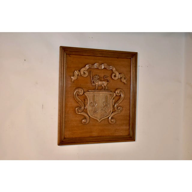 Victorian 19th Century Framed English Armorial For Sale - Image 3 of 10