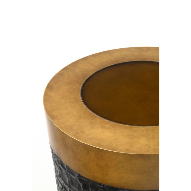 Black Maitland-Smith Alma Side Table For Sale - Image 8 of 12