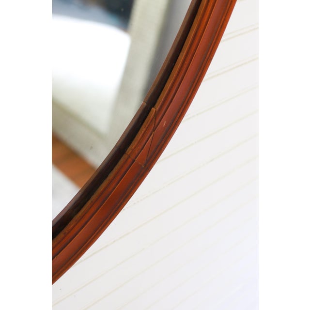 1940s Vintage Federal Style Shield Mirror, 1930s For Sale - Image 5 of 12