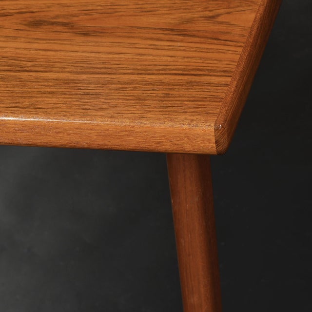 Danish Modern Teak Expanding Rectangle Dining Table Vintage 1960s For Sale - Image 15 of 17