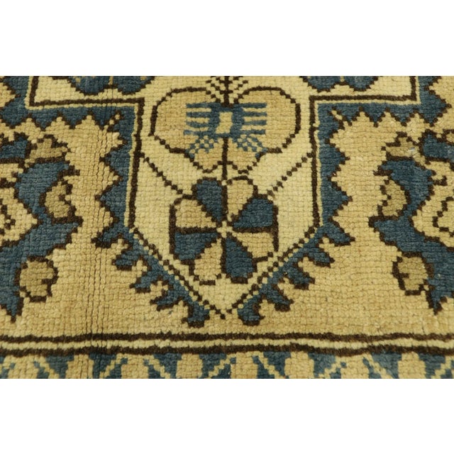 Mediterranean Vintage Turkish Oushak Yastik Rug - 02'03 X 02'04 For Sale - Image 3 of 7
