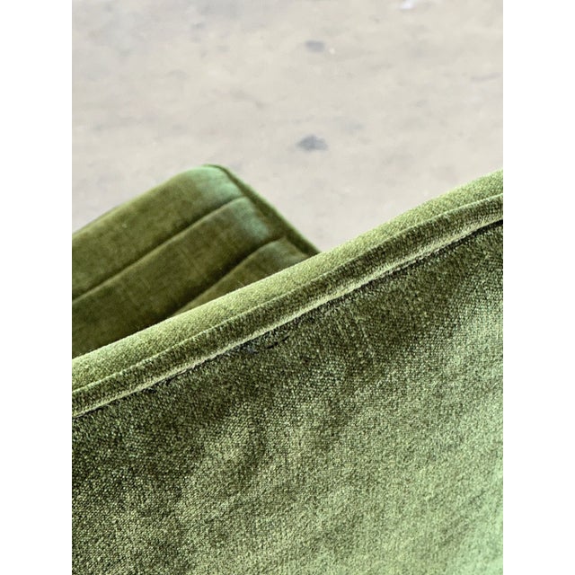 Swivel Lounge Chairs in Chenille For Sale - Image 12 of 12