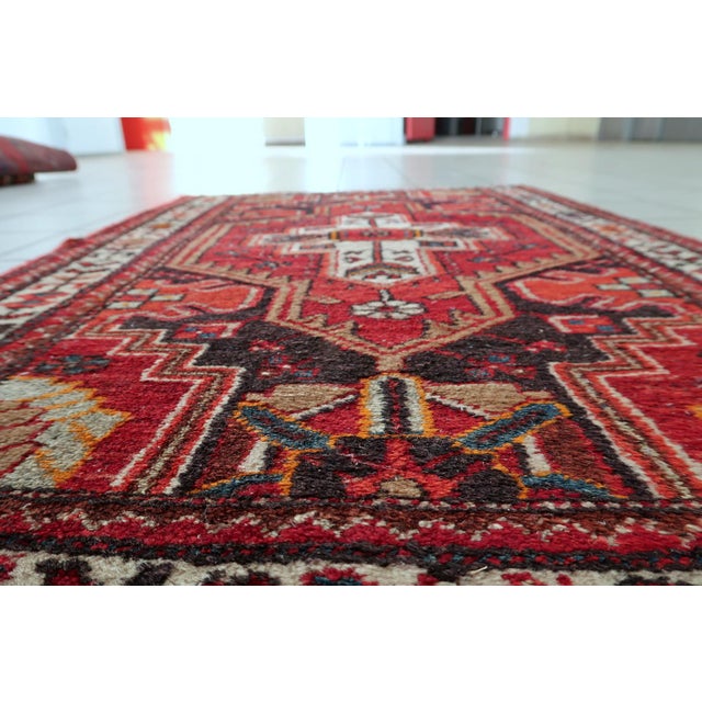Persian 1920s, Antique Persian Hamadan Rug 2' X 4' For Sale - Image 3 of 10