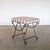 French Panoplie Iron Loop Stool, Tan Gingham For Sale - Image 3 of 9