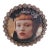 Small Round Jay Strongwater Frame With Rose Quartz For Sale