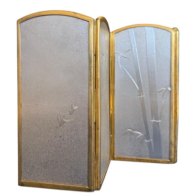 Early 20th Century Mid-20th Century Cloisonné Table Screen by Inaba For Sale - Image 5 of 7