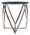 Barrel Form Brass Accent Side Table by John Vesey For Sale